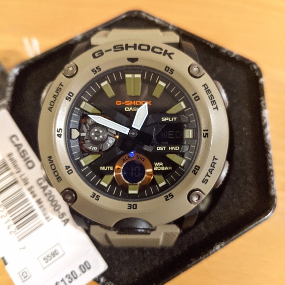 G-Shock Other - Casio G-Shock GA-2000 SERIES GA-2000-5A Tan Beige Sand Desert Military Watch